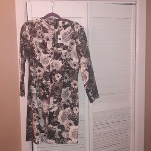 Black and White Floral Dress